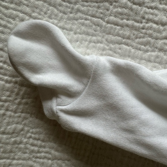 Pottery barn kids baby set white 0-3 month set bunny like new soft cotton - Picture 5 of 6